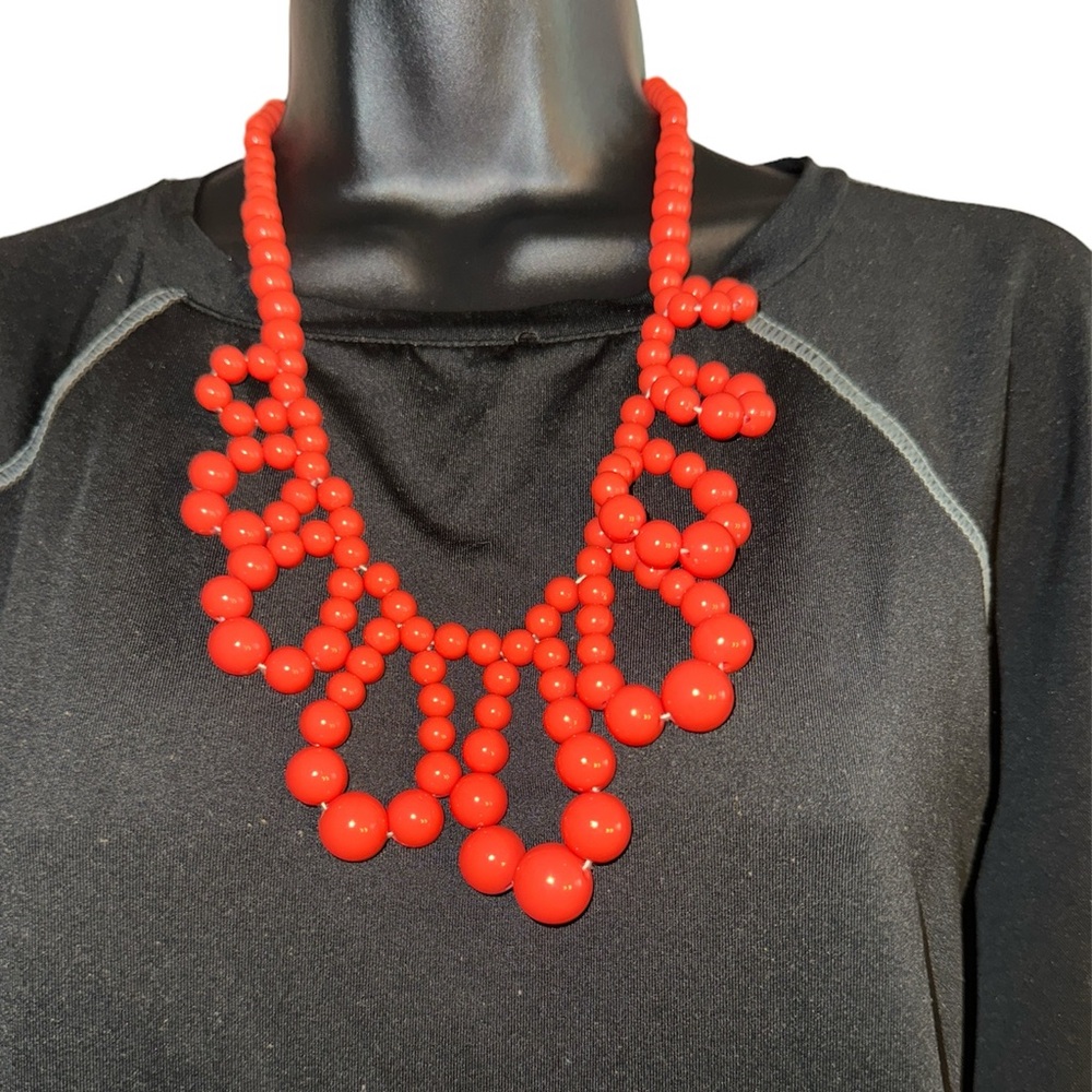 Orange Bead Necklace